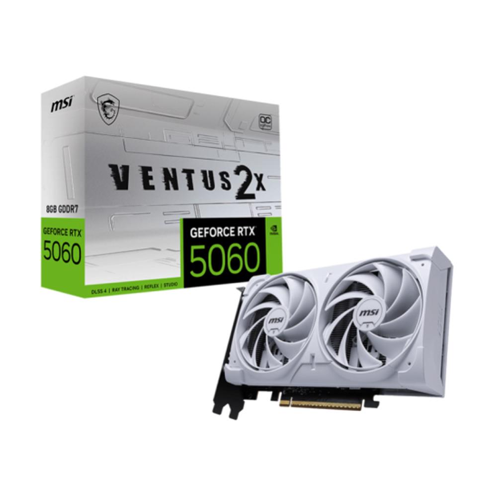 MSI GeForce RTX 5060 VENTUS 2X OC WHITE 8GB GDDR7 128Bit DLSS 4 Ekran Kartı