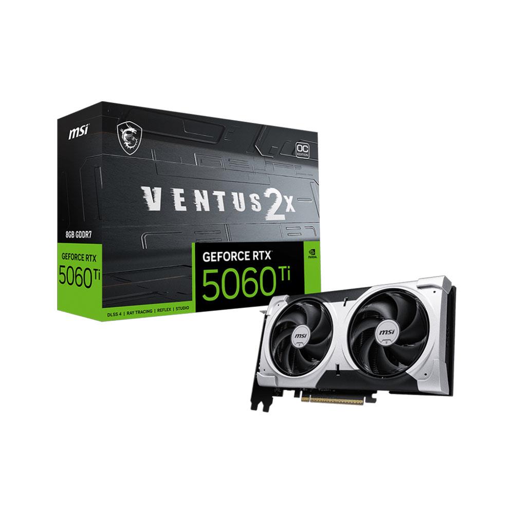 MSI GeForce RTX 5060 TI VENTUS 2X OC PLUS 8GB GDDR7 128Bit DLSS 4 Ekran Kartı
