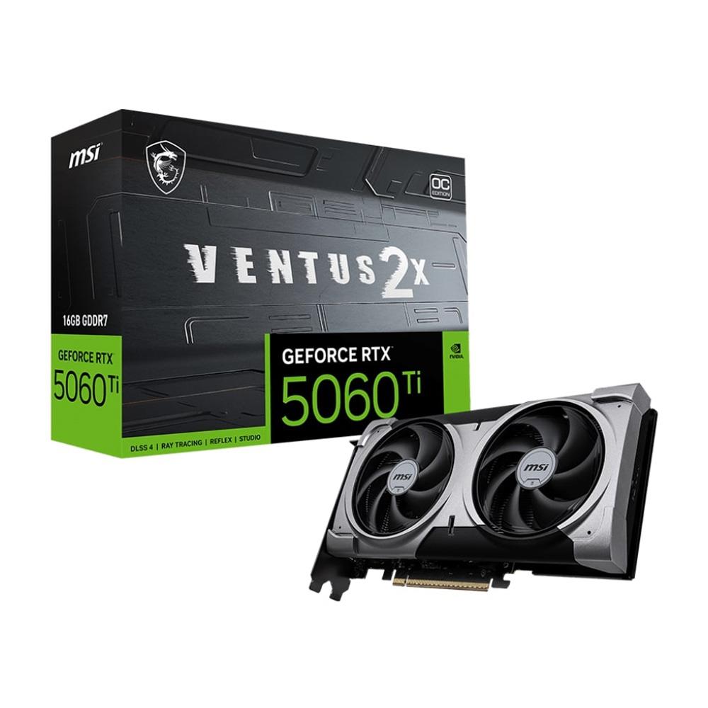 MSI GeForce RTX 5060 TI VENTUS 2X OC PLUS 16GB GDDR7 128Bit DLSS 4 Ekran Kartı